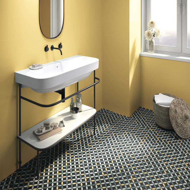 Carreaux ciment - Carrelage PANSY NIGHT 15x15cm imitation ciment