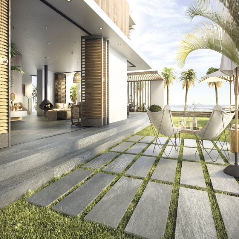 Accueil - Carrelage STONE VALMALENCO 60x120 cm Métallique antidérapant R11