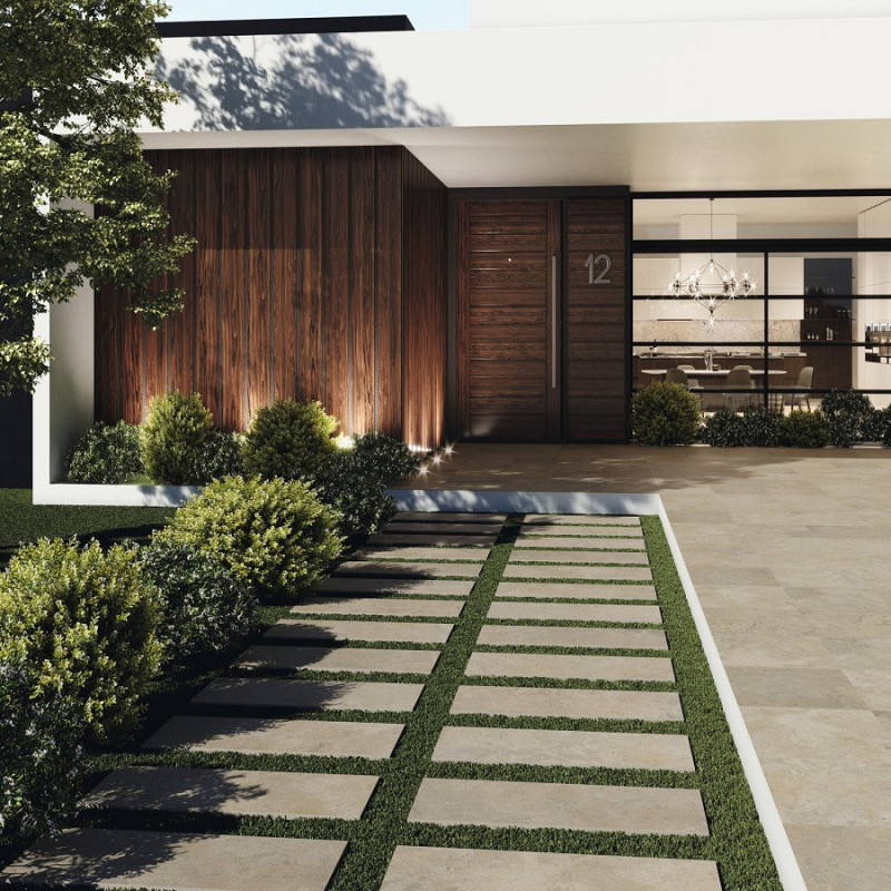 Accueil - Carrelage STONE BOURG 60x120 cm imitation travertin antidérapant R11