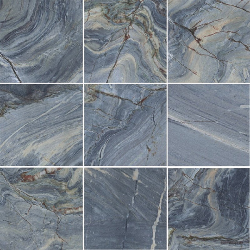 Piscine - Carrelage DEEP BLUE OXID 15x15 cm imitation pierre