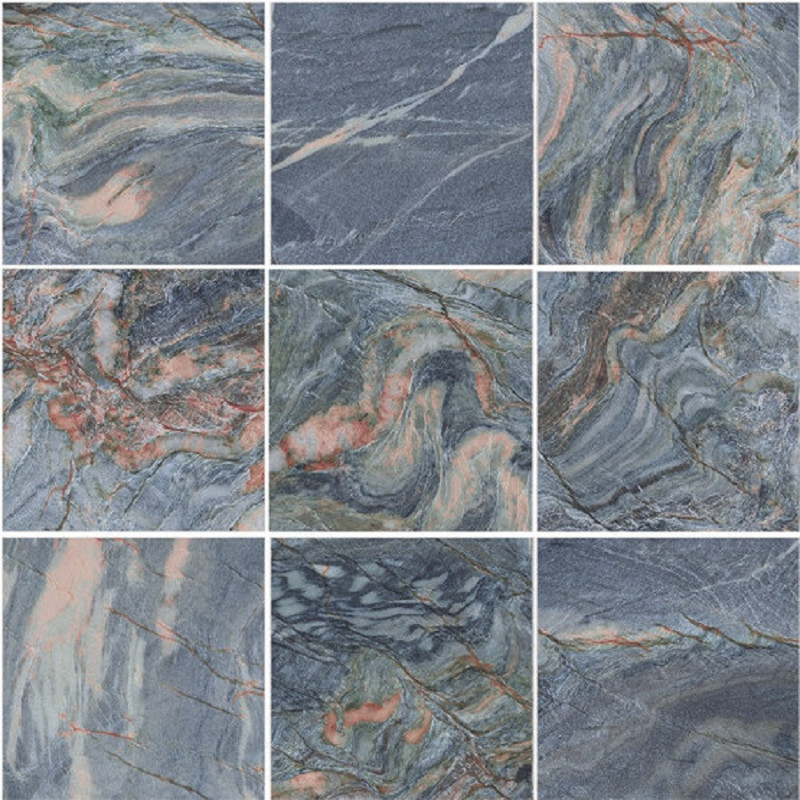 Piscine - Carrelage DEEP BLUE PINK 15x15 cm imitation pierre