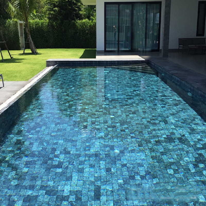 Piscine - Pierre de Bali "BLACK LAVA" 20 x 20 cm