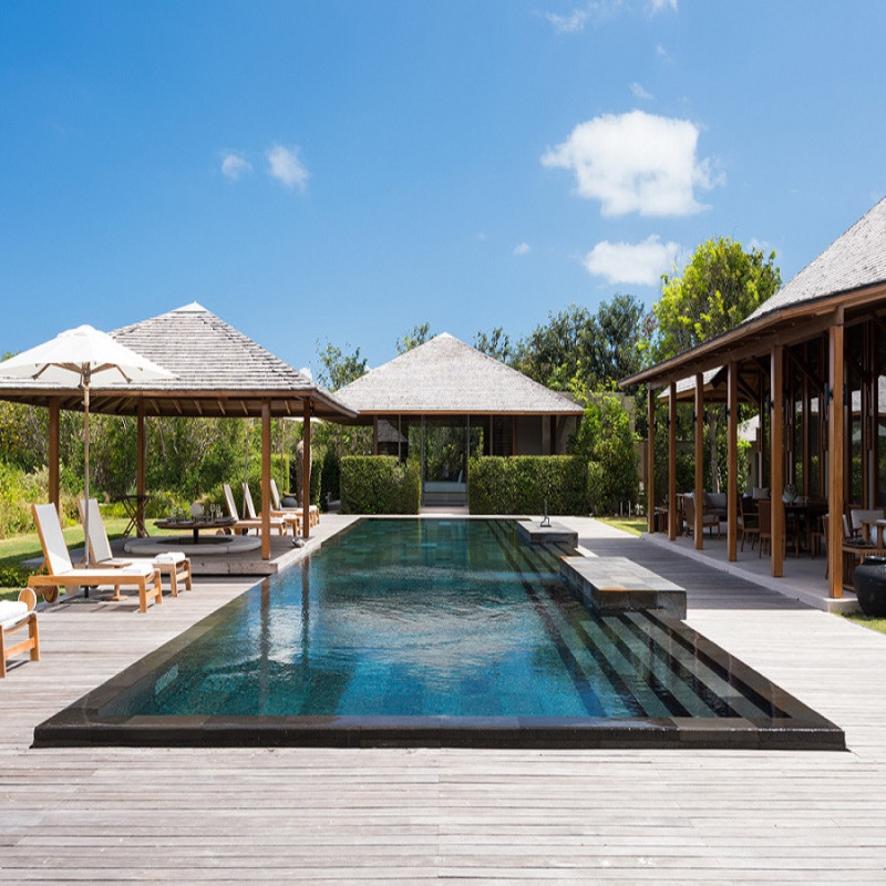 Piscine - Pierre de Bali "BLACK LAVA" 10 x 20 cm