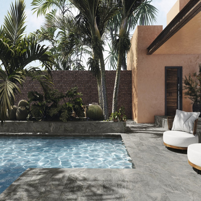 Accueil - MARGELLE VAYTAN GREY 28x66.5 cm bord arrondi