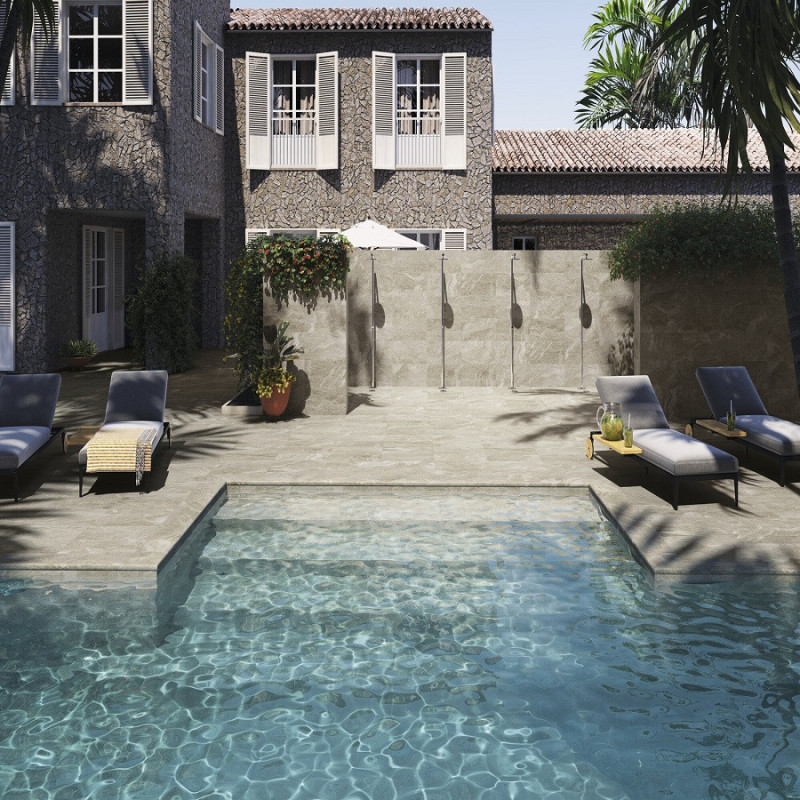 Accueil - Carrelage VAYTAN CREAM 33x66.5 cm R11 ANTIDERAPANT EFFET PIERRE