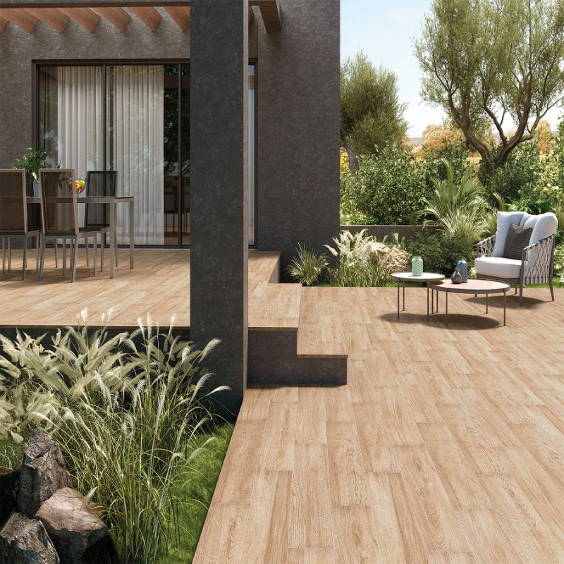 Accueil - Carrelage DREAM NATURAL 20x120 cm Effet Bois antidérapant R11