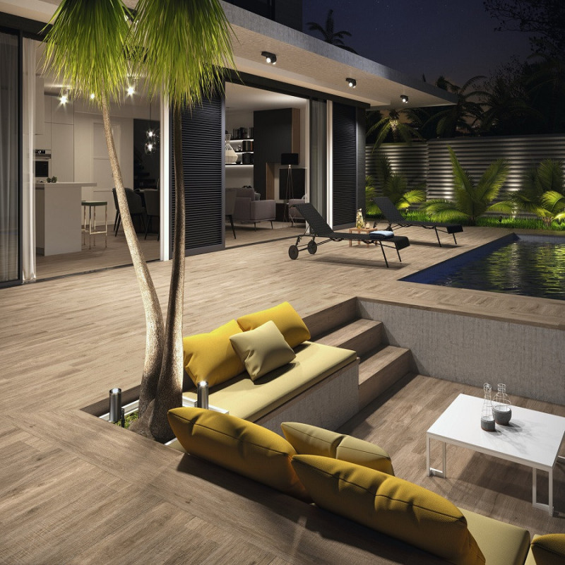 Accueil - MARGELLE SANDALO 33x120x3.2 cm Effet bois antidérapante R11