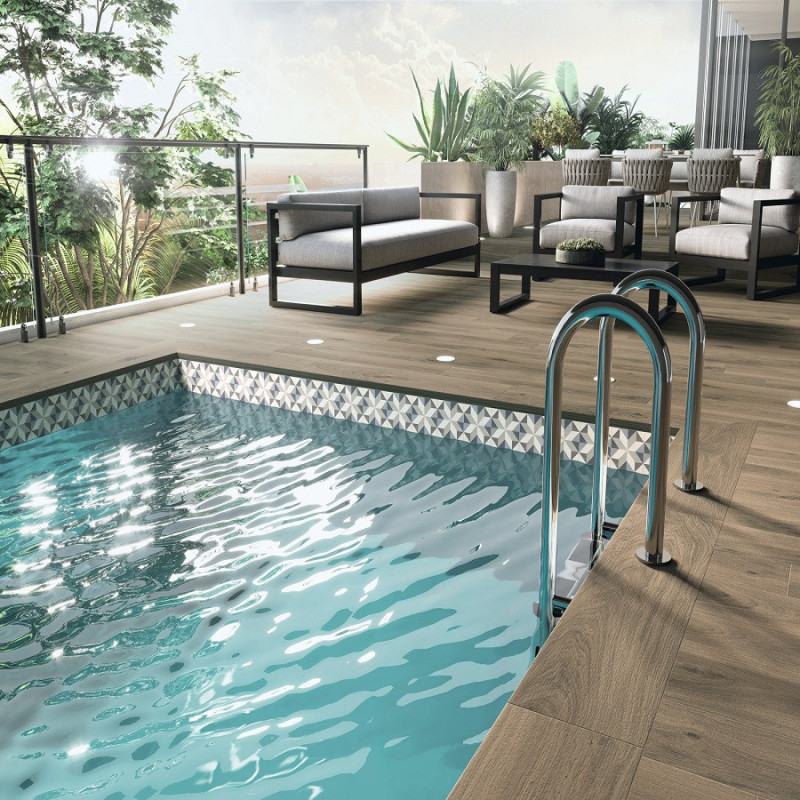 Accueil - Carrelage OREGON ROBLE 20x120 cm Effet Bois antidérapant R11 rectifié