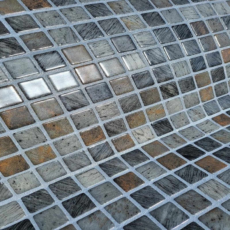 Echantillon - échantillon REVIGLASS METAL SILVER DREAM imitation pierre