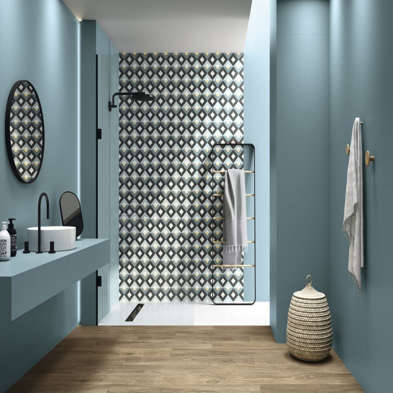 Accueil - Carrelage JASMINE NIGHT 15x15cm imitation ciment