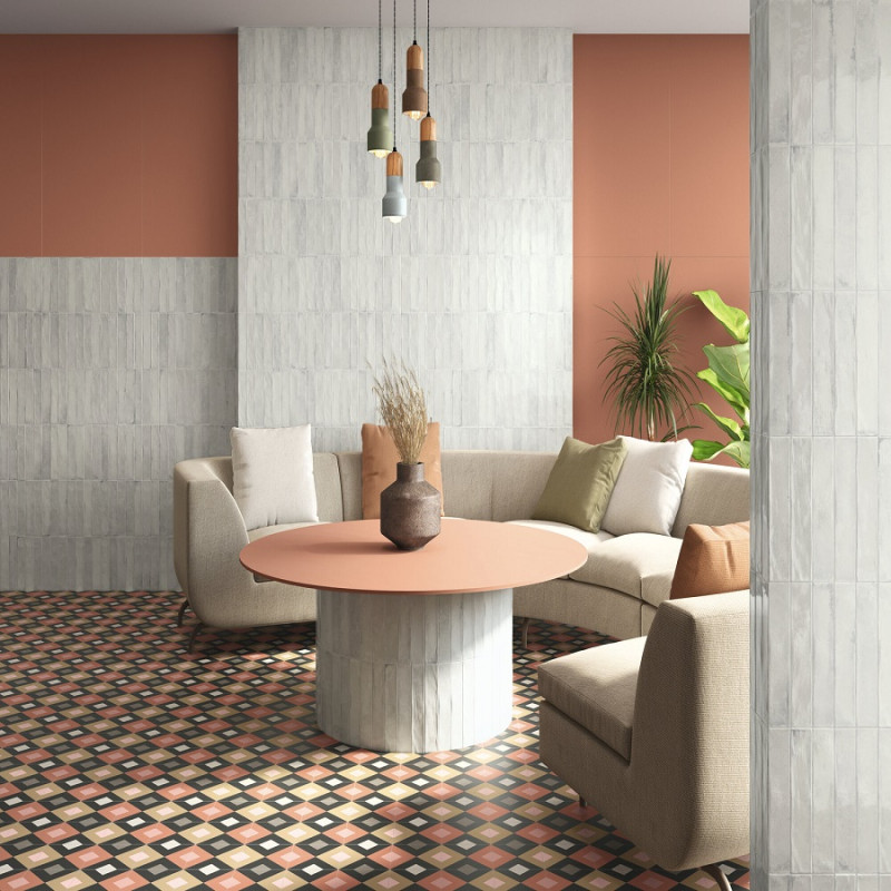 Accueil - Carrelage JASMINE DAY 15x15cm effet carreaux ciment