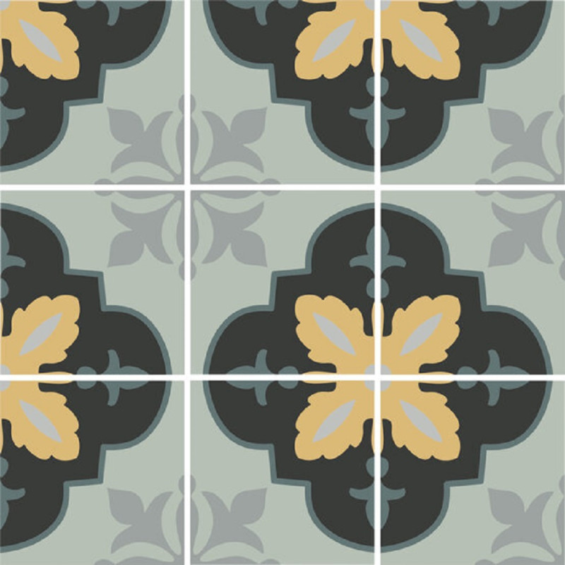 Carreaux ciment - Carrelage VIOLET NIGHT 15x15cm imitation ciment