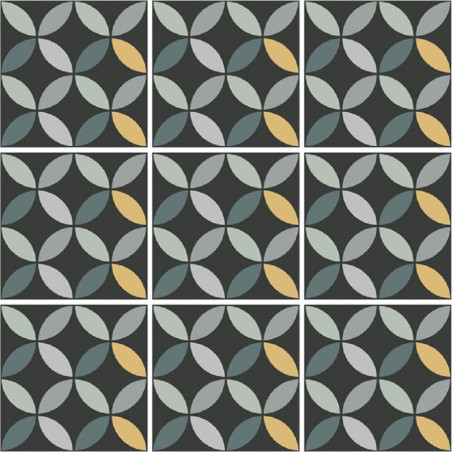 Echantillon - Echantillon imitation ciment 15x15cm PANSY NIGHT