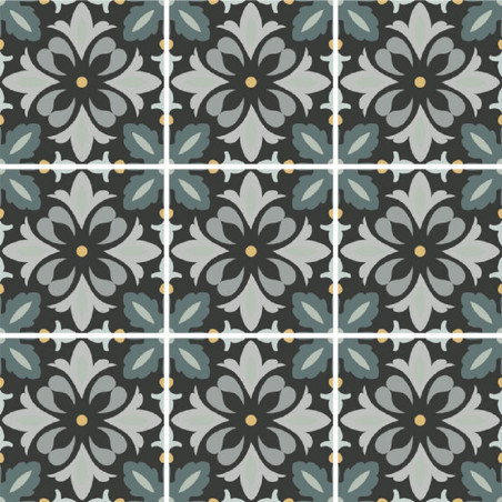 Echantillon - Echantillon imitation ciment 15x15cm DAISY NIGHT