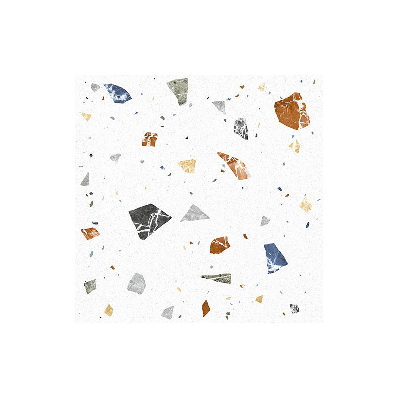 Terrazzo - Carrelage FINCH BLANCO 100x100 cm IMITATION TERRAZZO satiné