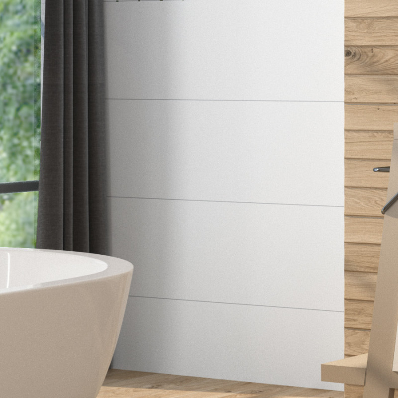 Inspiration Bois - carrelage all white 30x60 rectifié effet mat