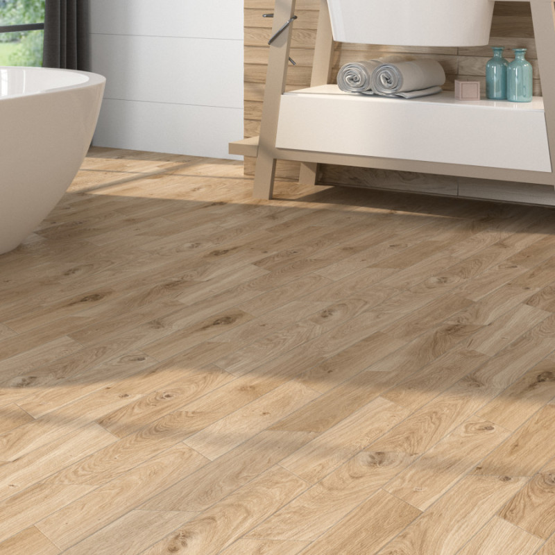 Inspiration Bois - carrelage oregon nogal 20x120 cm effet bois rectifié