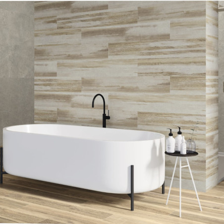 Imitation parquet - carrelage macchiato sabbia 20x120 cm effet bois rectifié