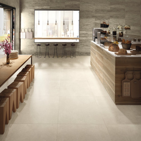 Effet béton - carrelage wabi sabbia lapatto 120x120 cm effet béton rectifié