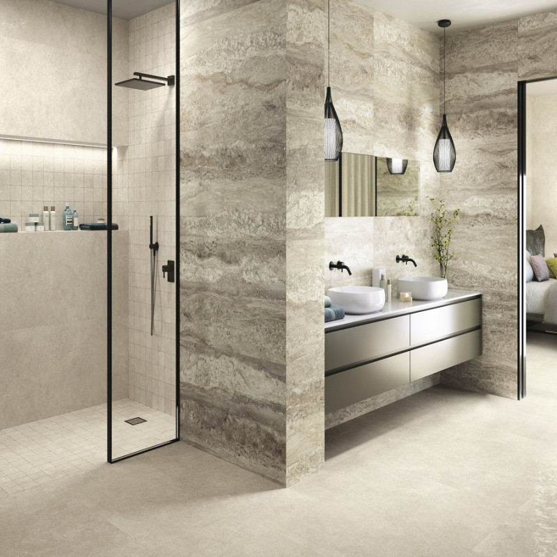 Effet béton - carrelage wabi sabbia lapatto 120x120 cm effet béton rectifié