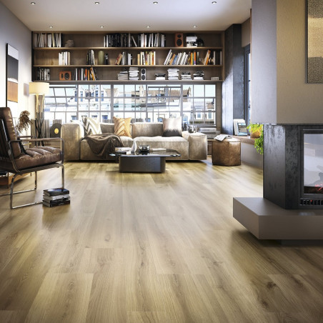 Imitation parquet - carrelage koen caramelo 20x120 cm effet bois mat rectifié