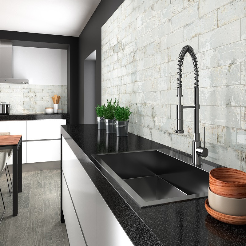 Zellige - carrelage effet zellige 7.5x30 cm grunge iron