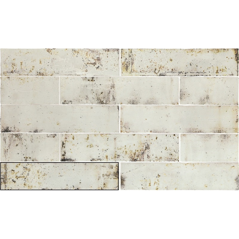 Zellige - carrelage effet zellige 7.5x30 cm grunge iron