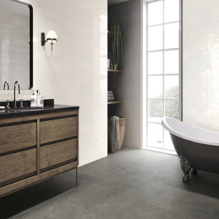 Zellige - Carrelage effet zellige 6,5x13cm FADO WHITE