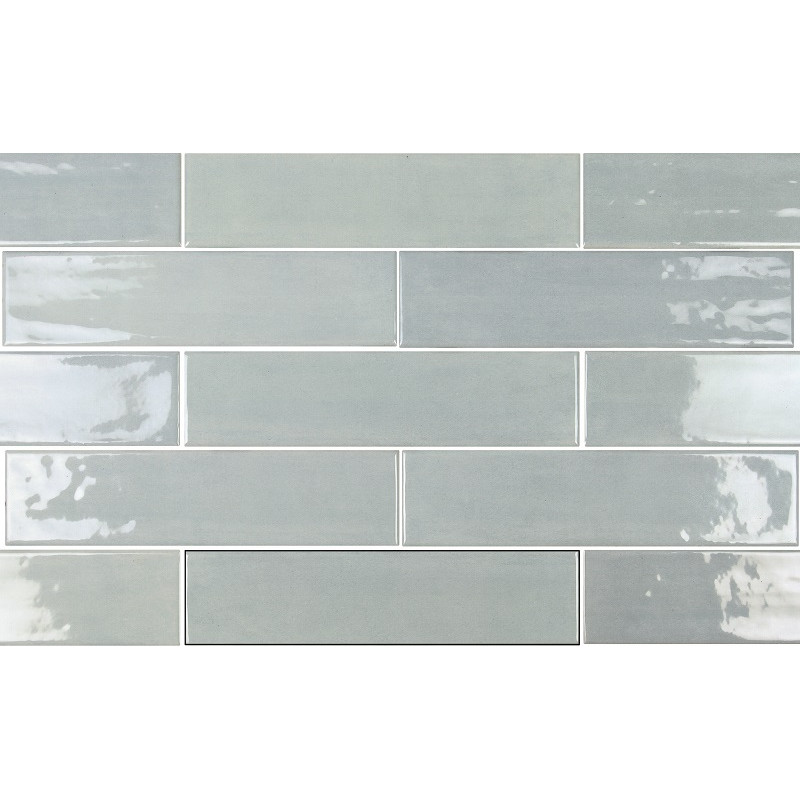 Zellige - carrelage effet zellige 7.5x30 cm mud aqua