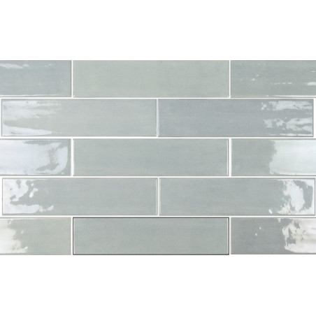 Echantillon - echantillon carrelage effet zellige 7.5x30 cm mud aqua