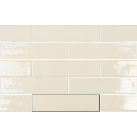 Echantillon - echantillon carrelage effet zellige 7.5x30 cm mud white