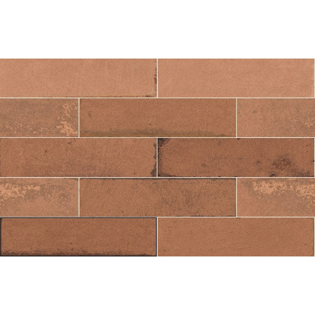 Echantillon - echantillon carrelage effet zellige 7x28 cm murus terra