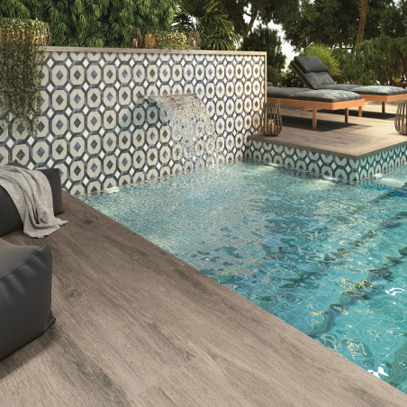 Carrelage - carrelage laure 15x15 cm effet carreaux ciment