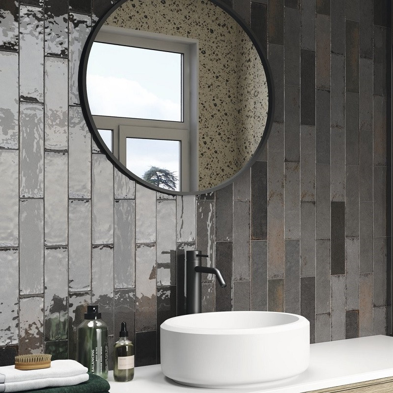 Zellige - carrelage effet zellige 7x28 cm murus nocta