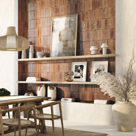 Zellige - carrelage effet zellige 7x28 cm murus terra