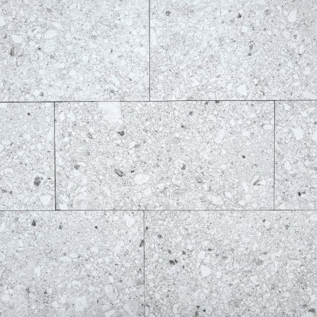 Piscine - Carrelage RIVIERA WHITE 30x60 cm EFFET TERRAZZO