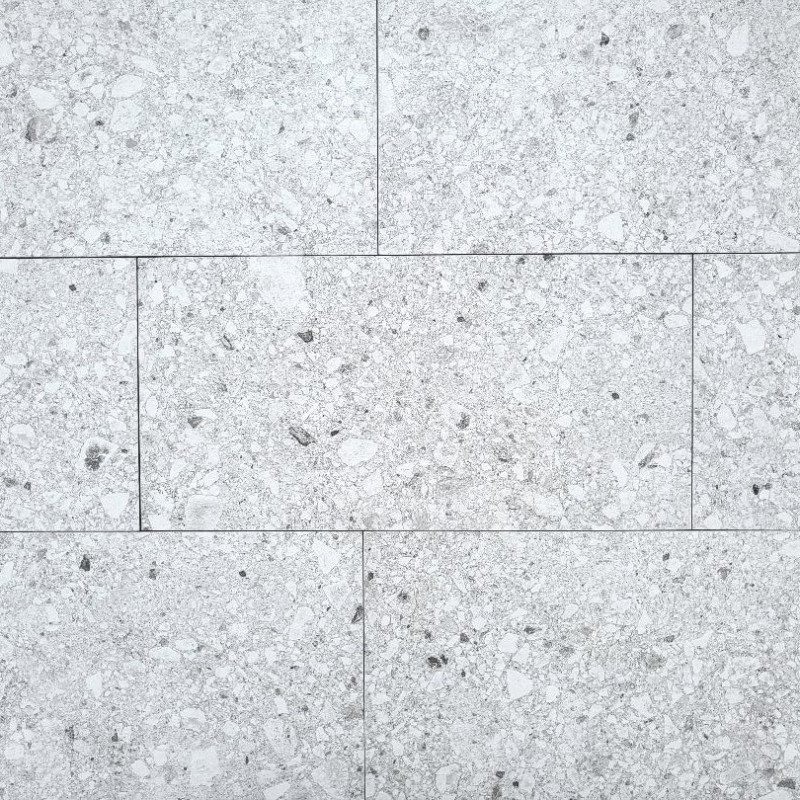 Piscine - Carrelage RIVIERA WHITE 30x60 cm EFFET TERRAZZO