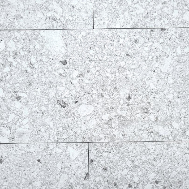 Piscine - Carrelage RIVIERA WHITE 30x60 cm EFFET TERRAZZO