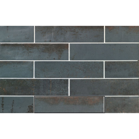 Echantillon - echantillon carrelage effet zellige 6,3x25 cm magnetism blue