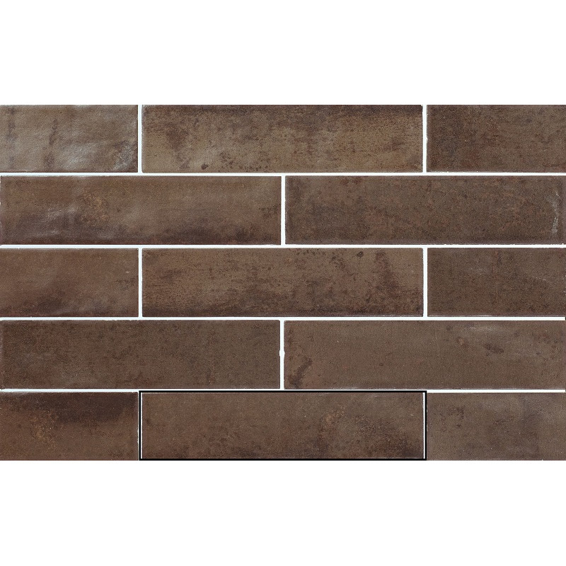 Zellige - carrelage effet zellige 6,3x25 cm magnetism corten