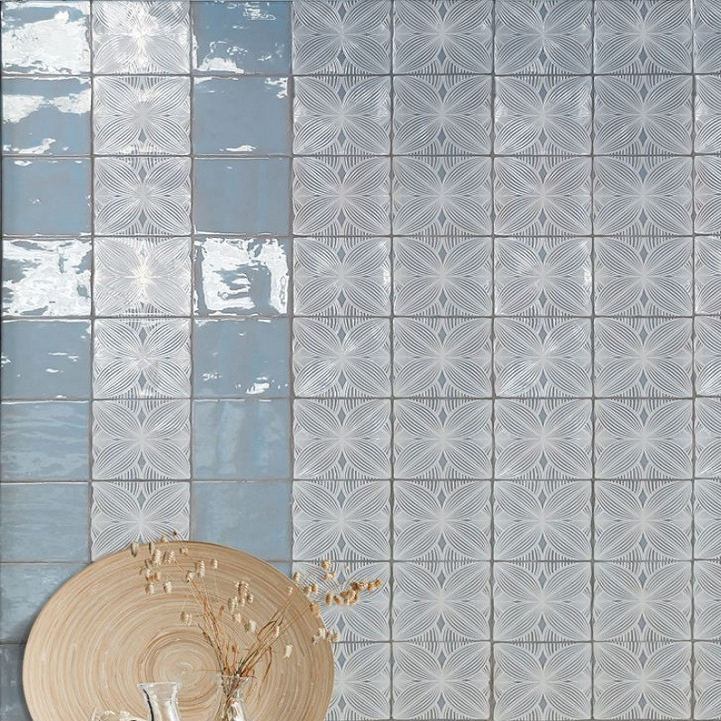 Carrelage 3D relief - Carrelage MELODY VIOLETA 13x13 cm effet carreaux ciment