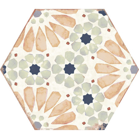 Echantillon - echantillon carrelage HANNA 21x25 cm effet carreaux ciment