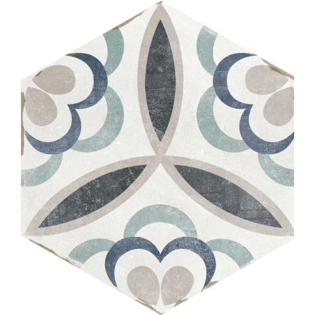 Echantillon - echantillon carrelage SASSANI 14x16 cm effet carreaux ciment