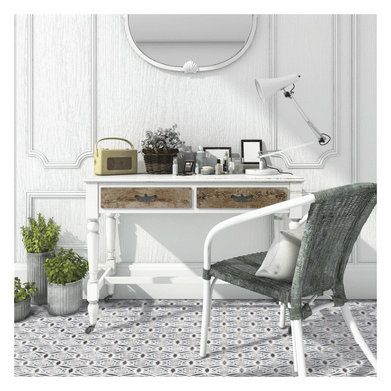 Carrelage hexagonal - carrelage SASSANI 14x16 cm effet carreaux ciment