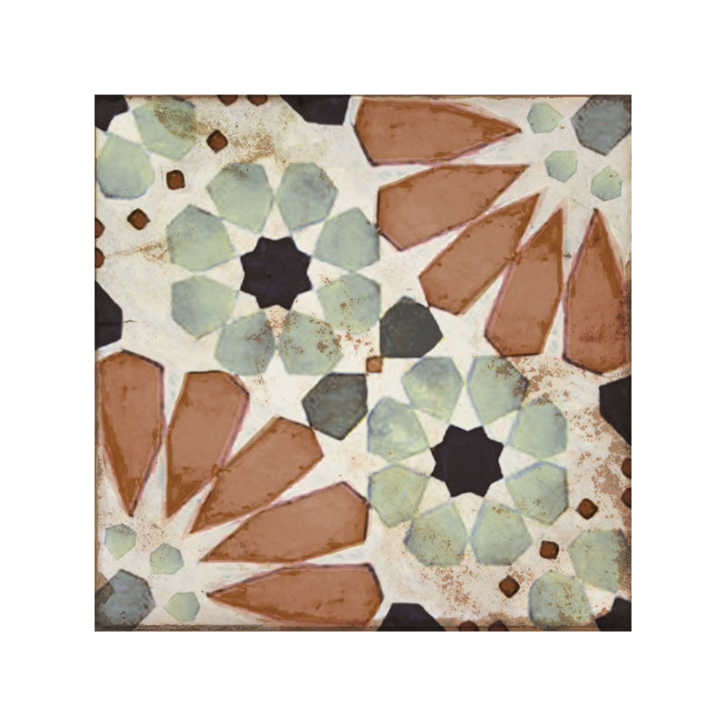 Carreaux ciment - Carrelage SYLVIANA 20x20 cm effet carreaux ciment vieilli