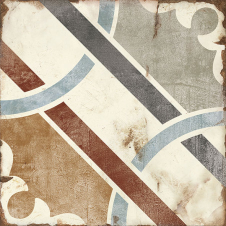 Echantillon - echantillon Carrelage PARMA 20x20 cm effet carreau ciment vieilli