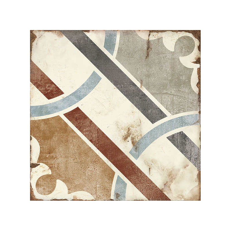 Echantillon - echantillon Carrelage PARMA 20x20 cm effet carreau ciment vieilli