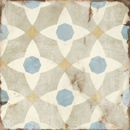 Echantillon - echantillon Carrelage OBERLIN 20x20 cm effet carreau ciment vieilli