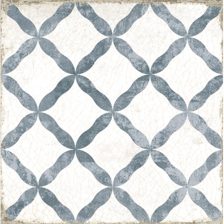 Carreaux ciment - Carrelage dorset blue 20x20 cm effet carreau ciment vieilli