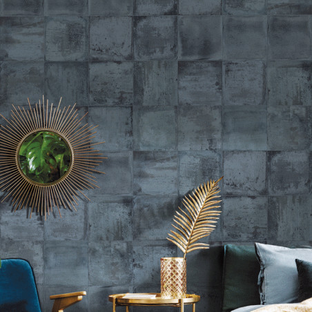 Zellige - Carrelage bilotti blue 20x20 cm effet carreaux ciment déco